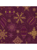 Stof Fabrics Sparkle - Ornaments - Wine