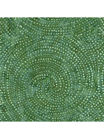 Timeless Treasures Tonga - Dotty Spiral - Fern