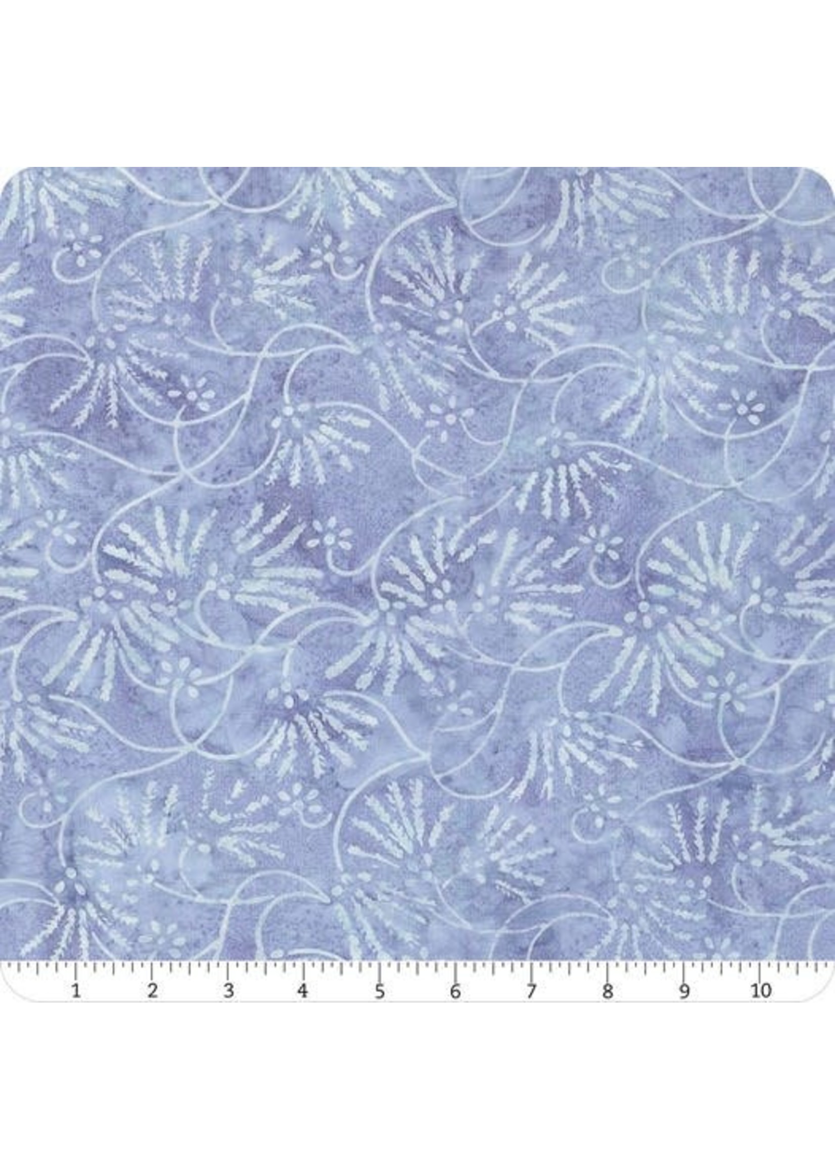 Timeless Treasures Tonga - Sunburst Vines - Powder Blue