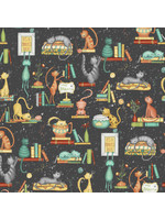 Windham Fabrics Purrfect Day - Catitude - Black