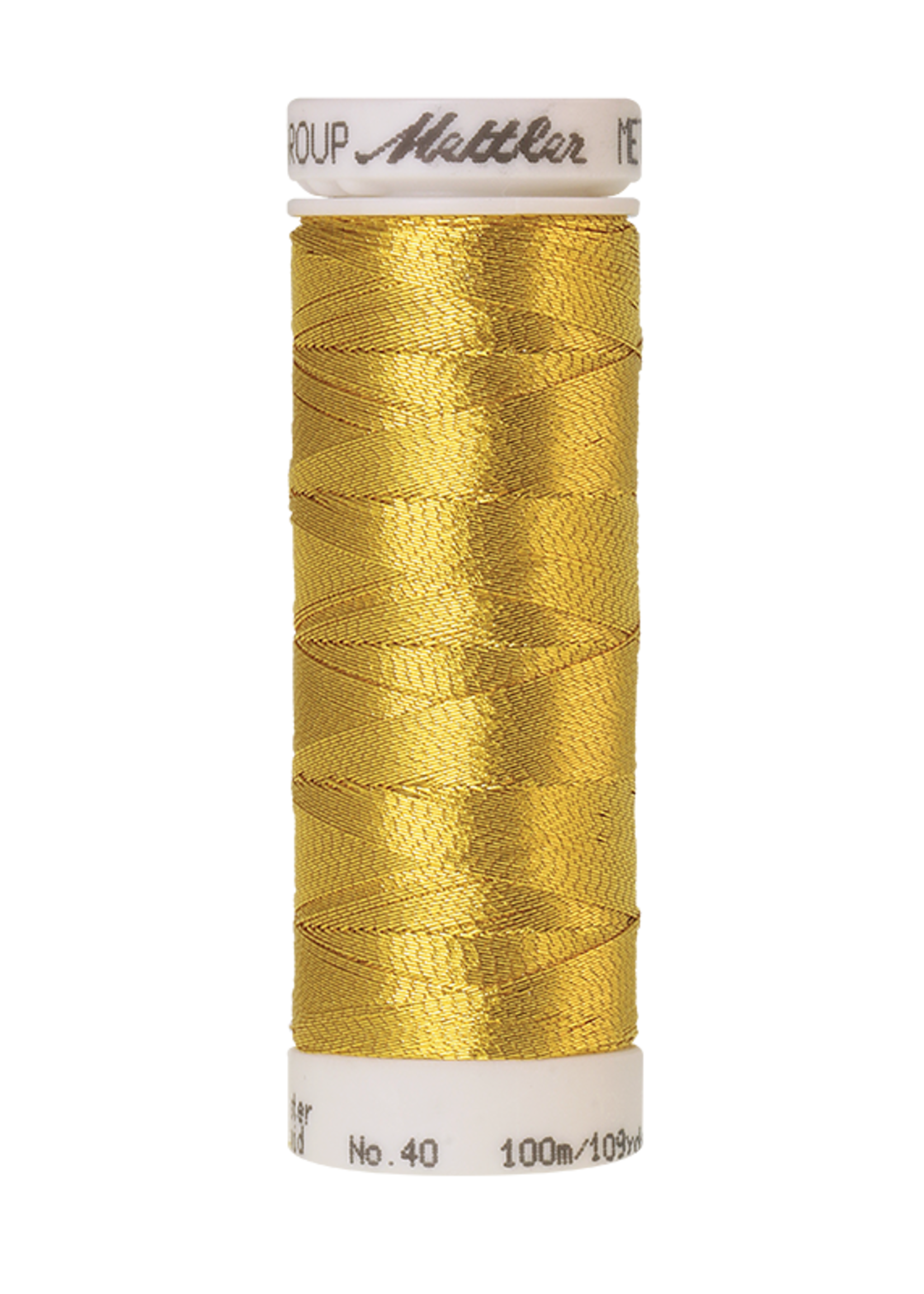 Amann Mettler Metallic - #40 - 100 m - 0490 Bright Gold