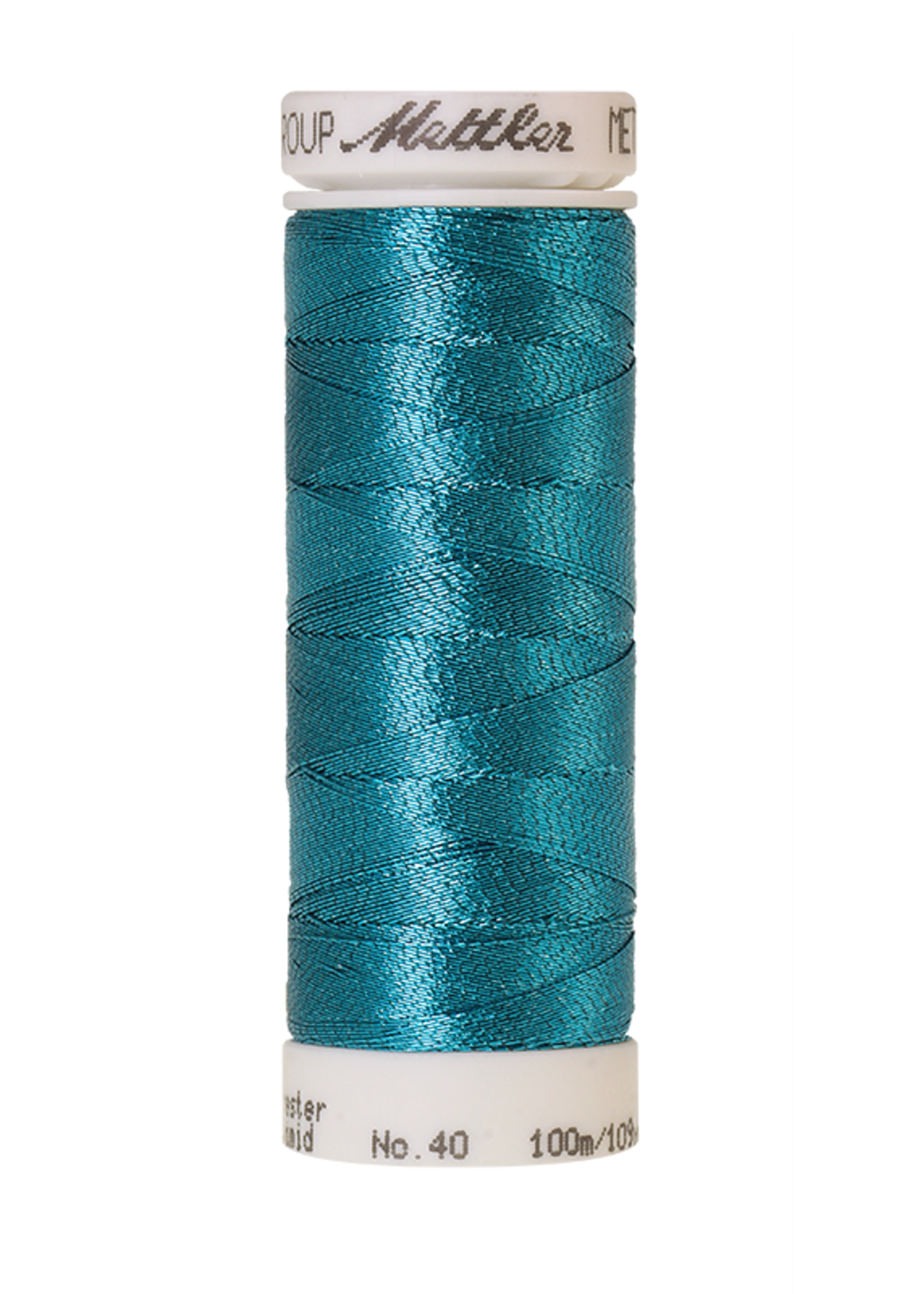 Amann Mettler Metallic - #40 - 100 m - 4101 Bright Turquoise