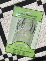 Good Measure QuiltLiniaal - Every Feather Plume - set of 4 - Low Shank