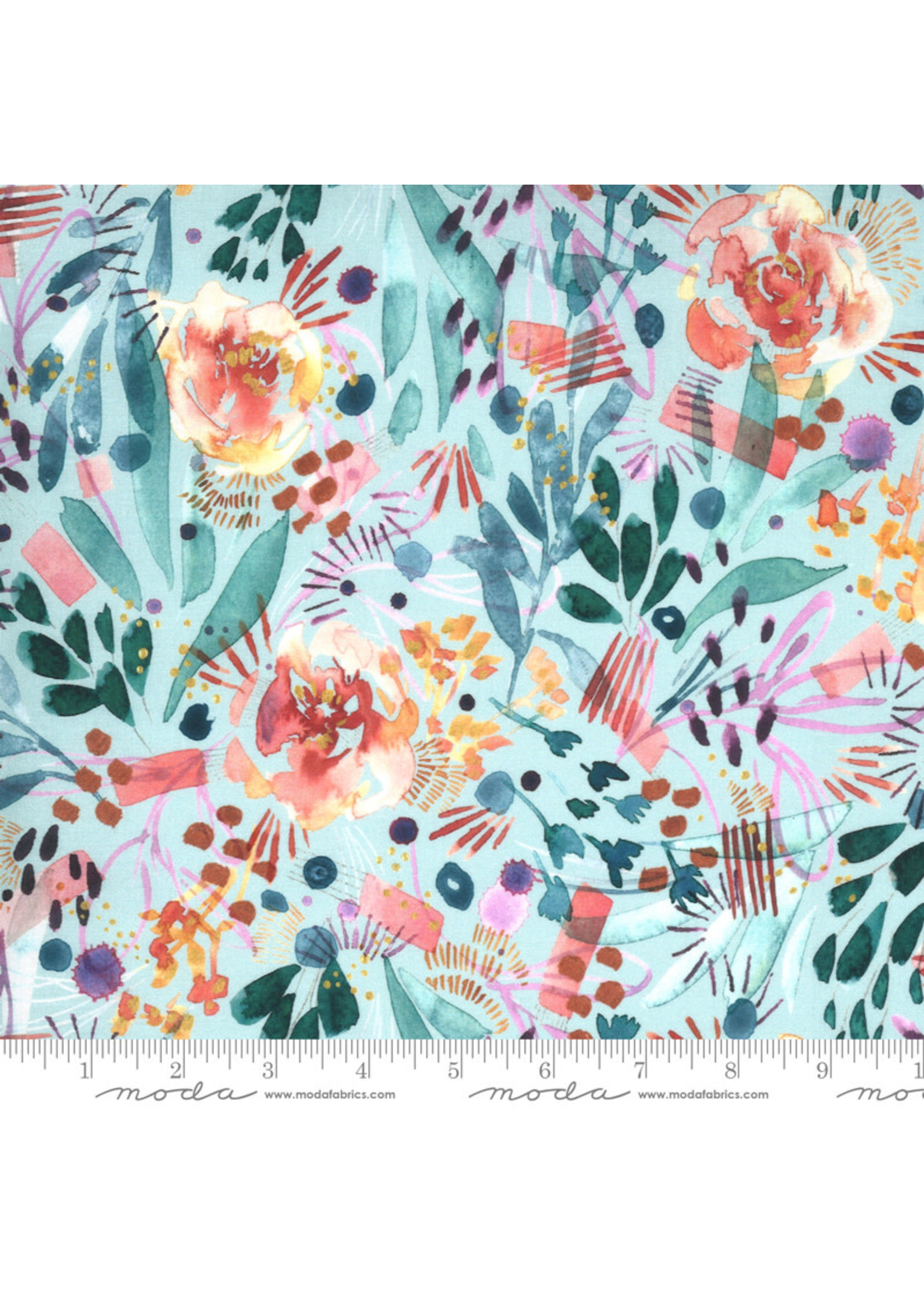 Moda Fabrics Sunshine Soul - Sunbloom Soiree - Blue Sky