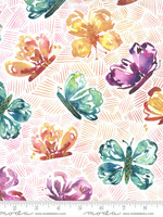 Moda Fabrics Sunshine Soul - All Aflutter Butterflies - Sunset