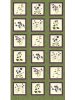 Moda Fabrics Panel 47 - Violet Hill - Celery