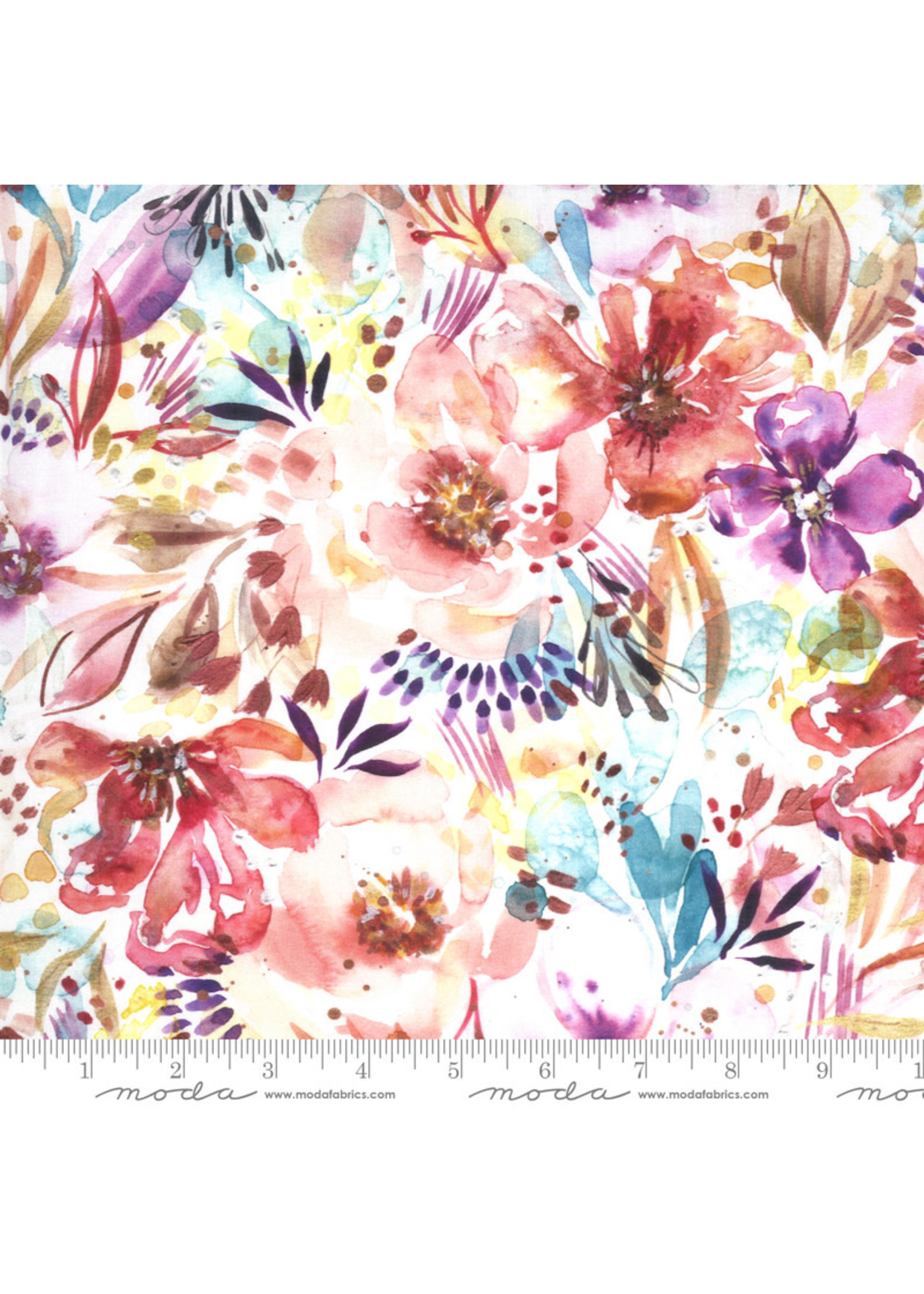 Moda Fabrics Sunshine Soul - Bloomination Watercolor - Warm Breeze