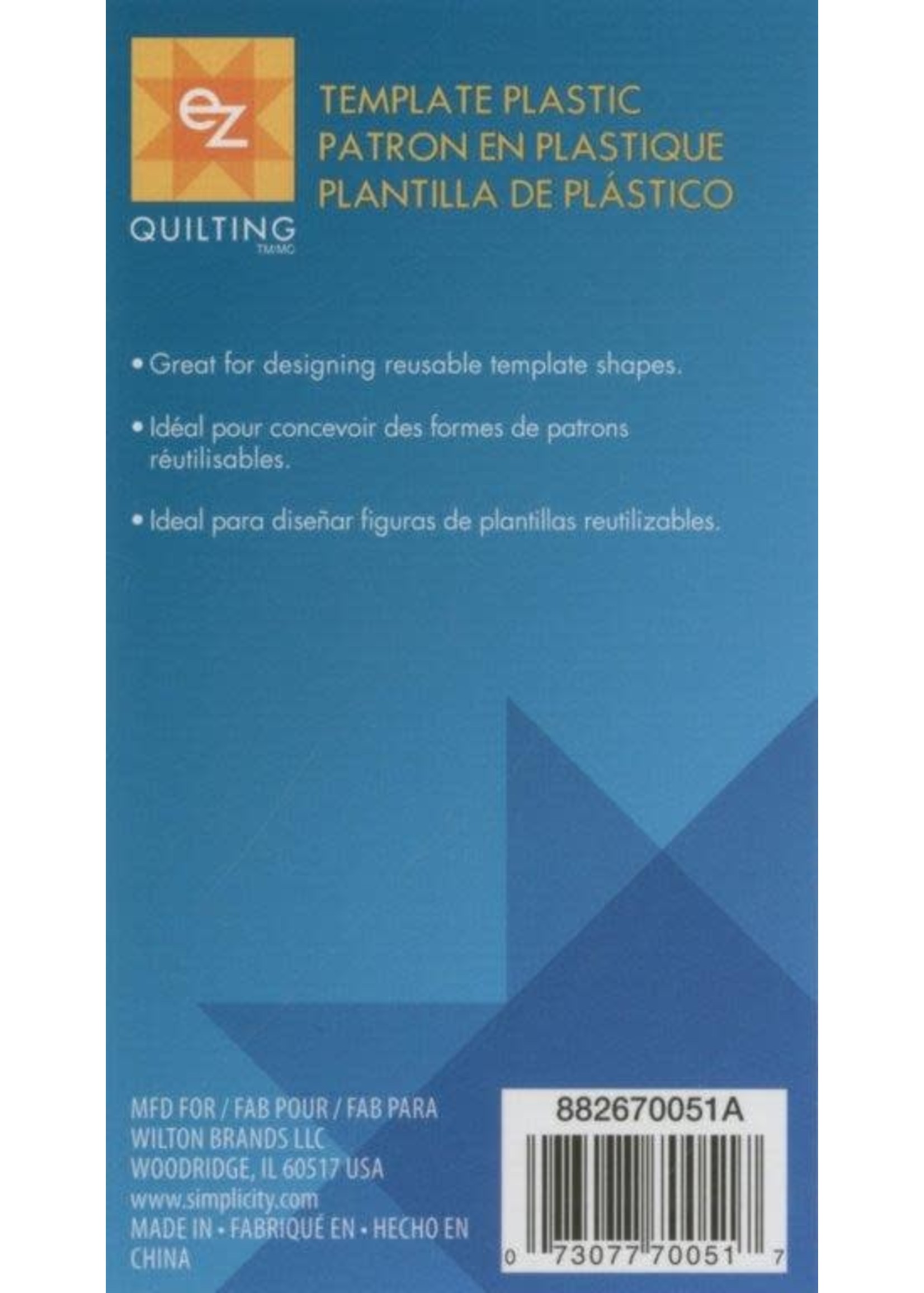 EZ Quilting Paternoplaat - Template Plastic Sheet - Dun - 30 cm x 45 cm