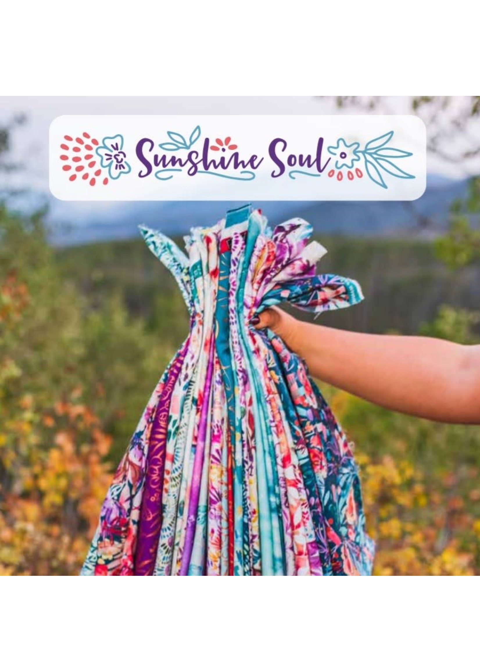 Moda Fabrics Sunshine Soul - Sunbloom Soiree - Cool Breeze