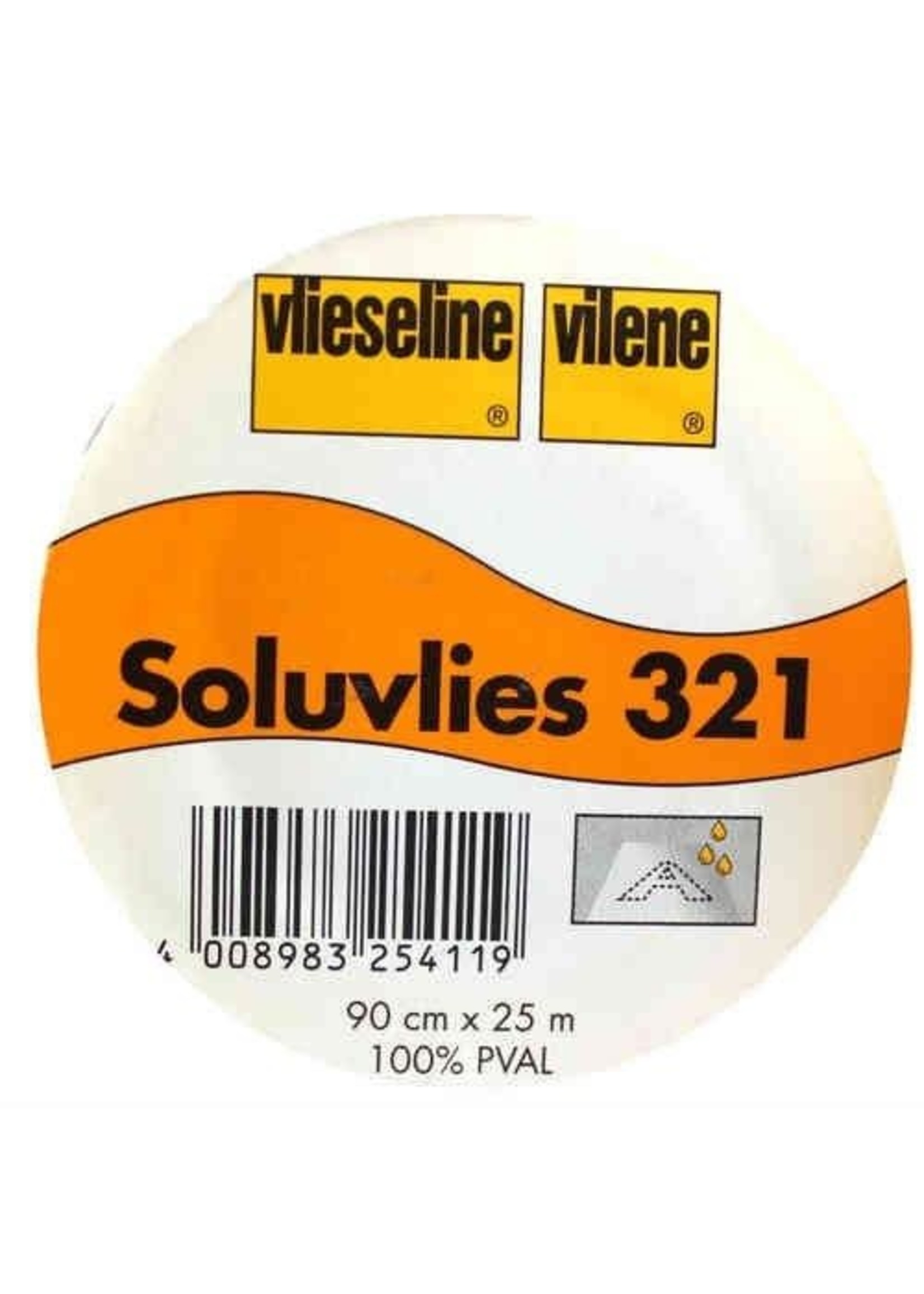 Vlieseline Vlies - Soluvlies - Oplosbaar in koud water - 100 cm x 90 cm