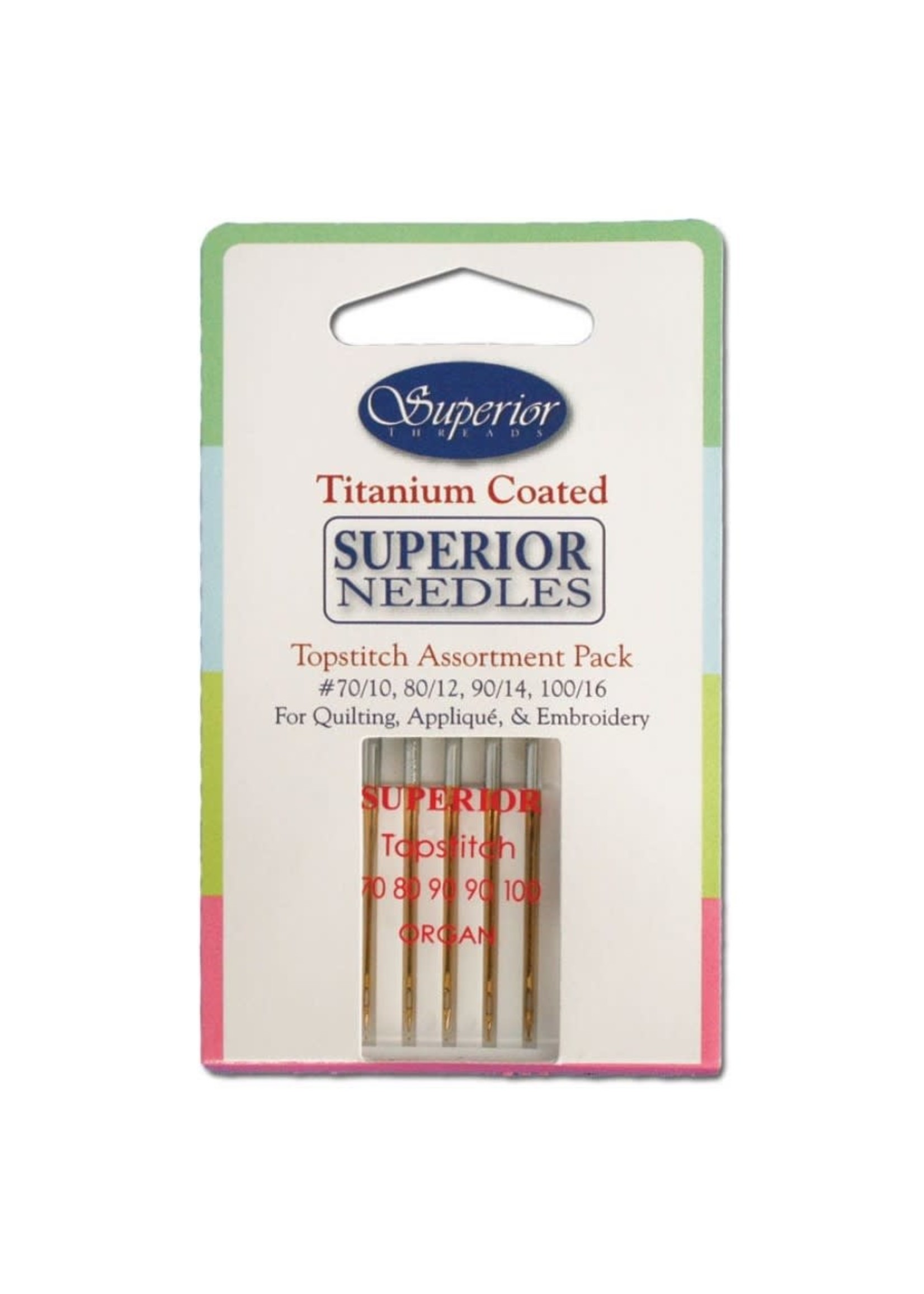 Superior Threads Naaimachinenaalden - Topstitch - Assorti - 5 stuks