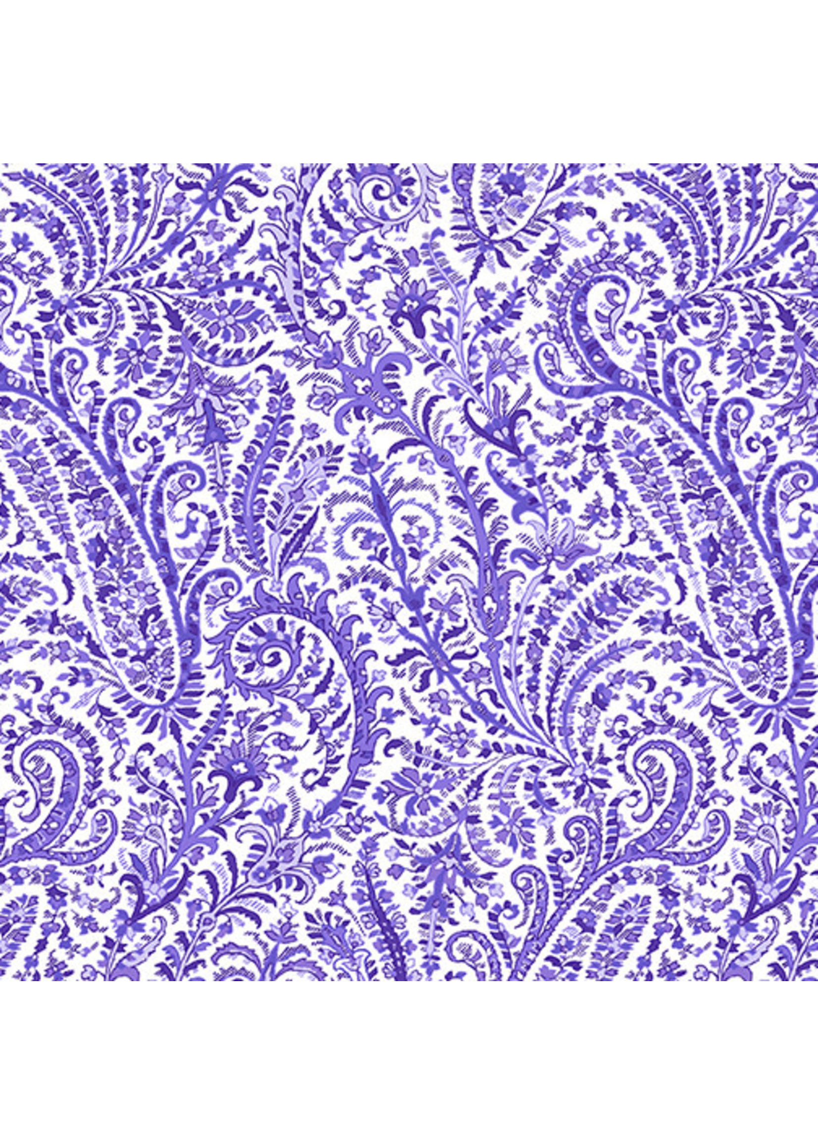 Benartex Studio Lavender Fields - Marianne Paisley - Purple