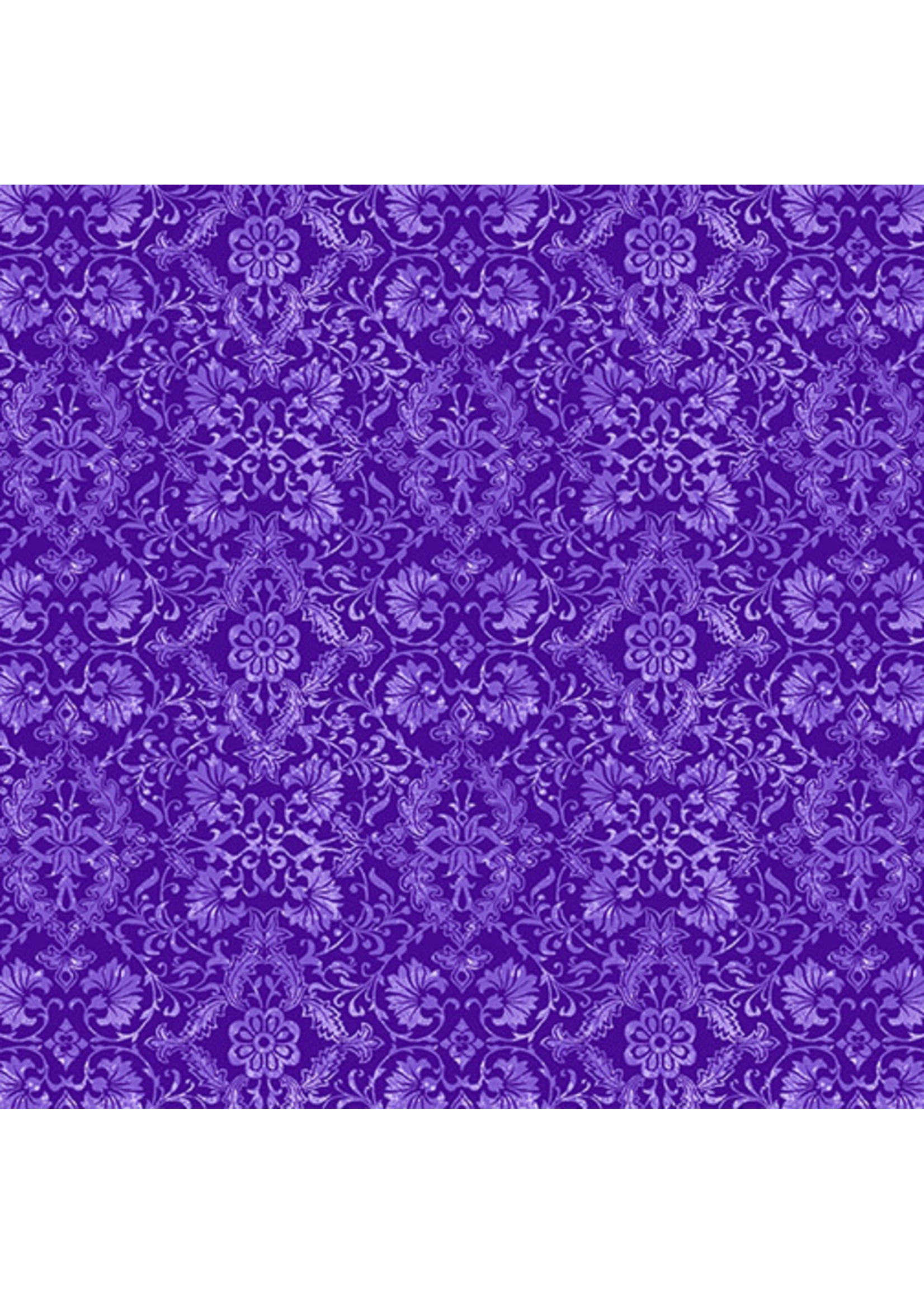 Benartex Studio Lavender Fields - Veronica Damask - Dark Purple