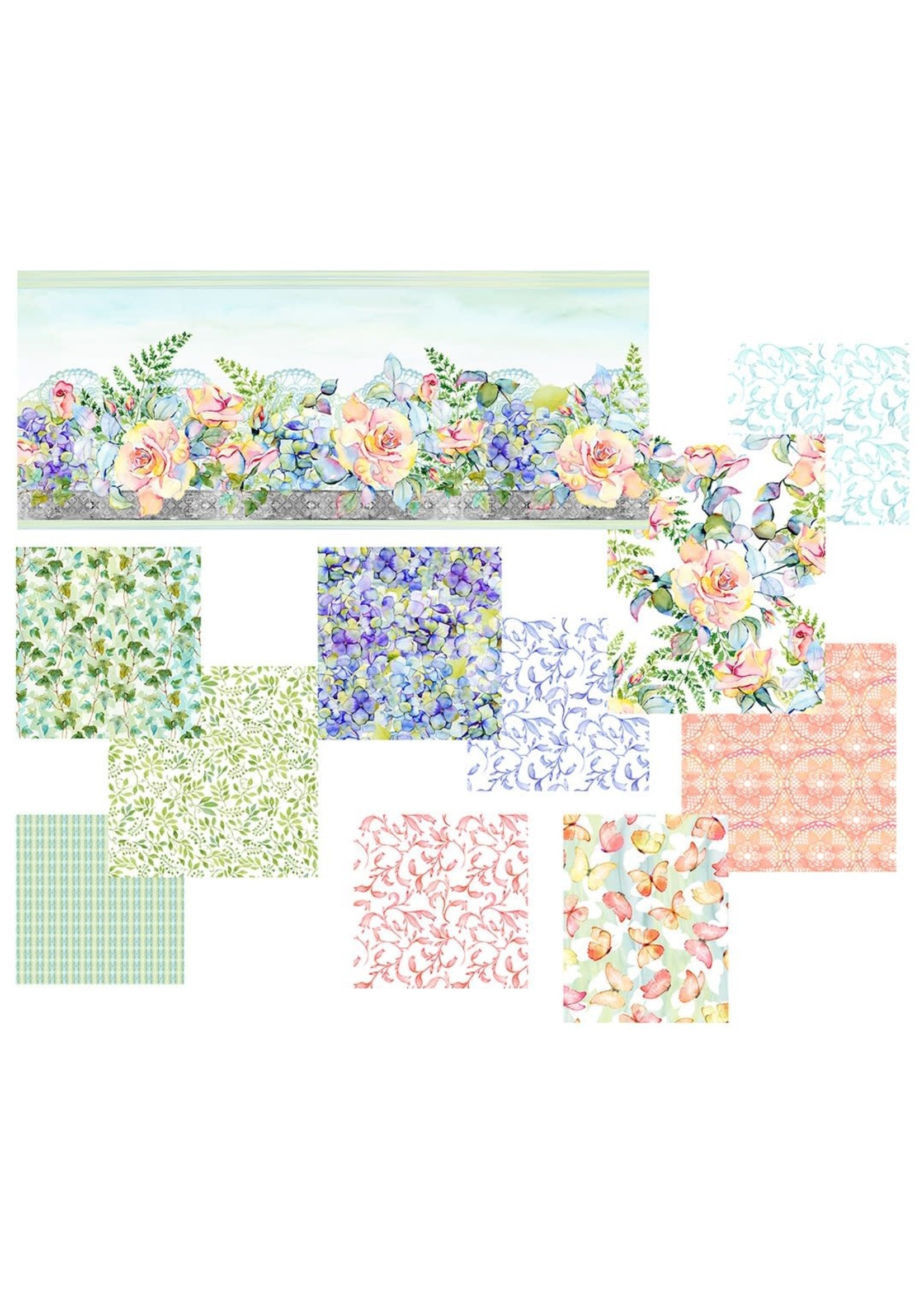 The Patricia Collection - Large Roses - Soft Multi