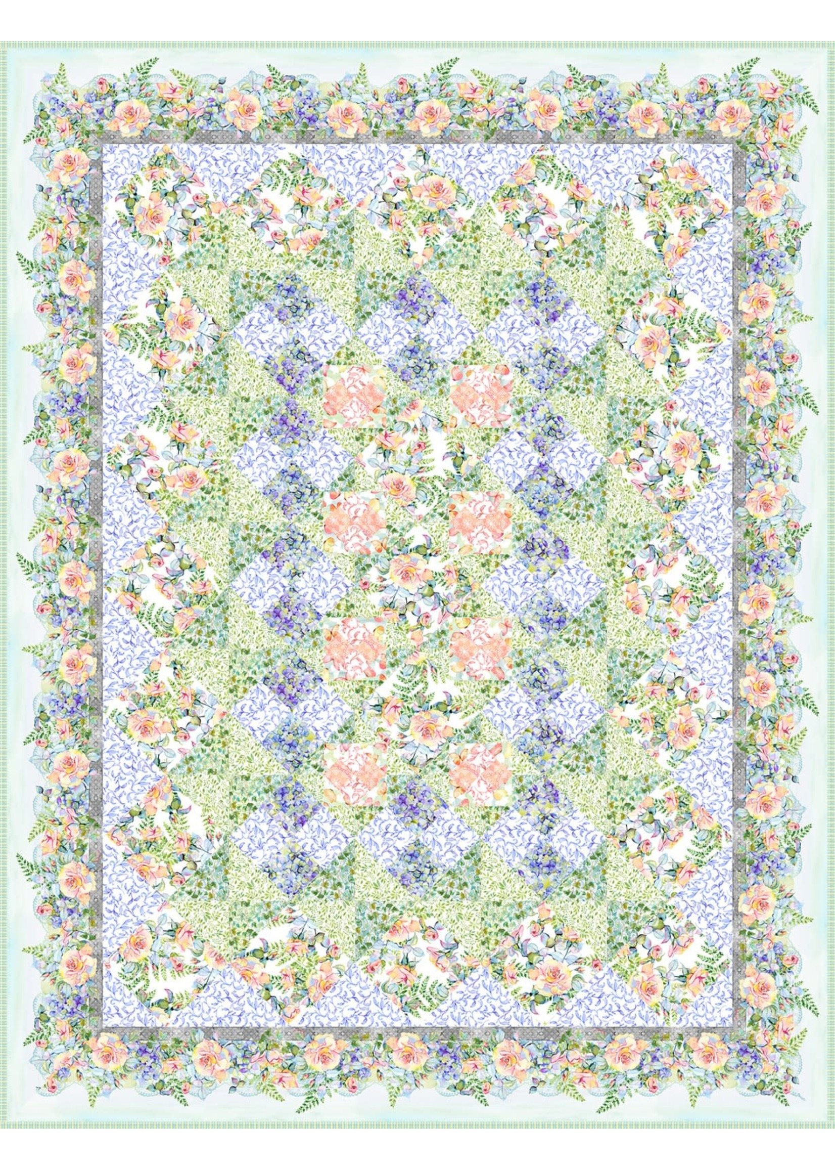 The Patricia Collection - Large Roses - Soft Multi