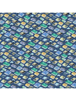 Windham Fabrics Read - Cover To Cover - Blue