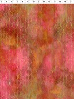 In the Beginning Fabrics Garden Of Dreams - Ogee Leaf - Red Glow