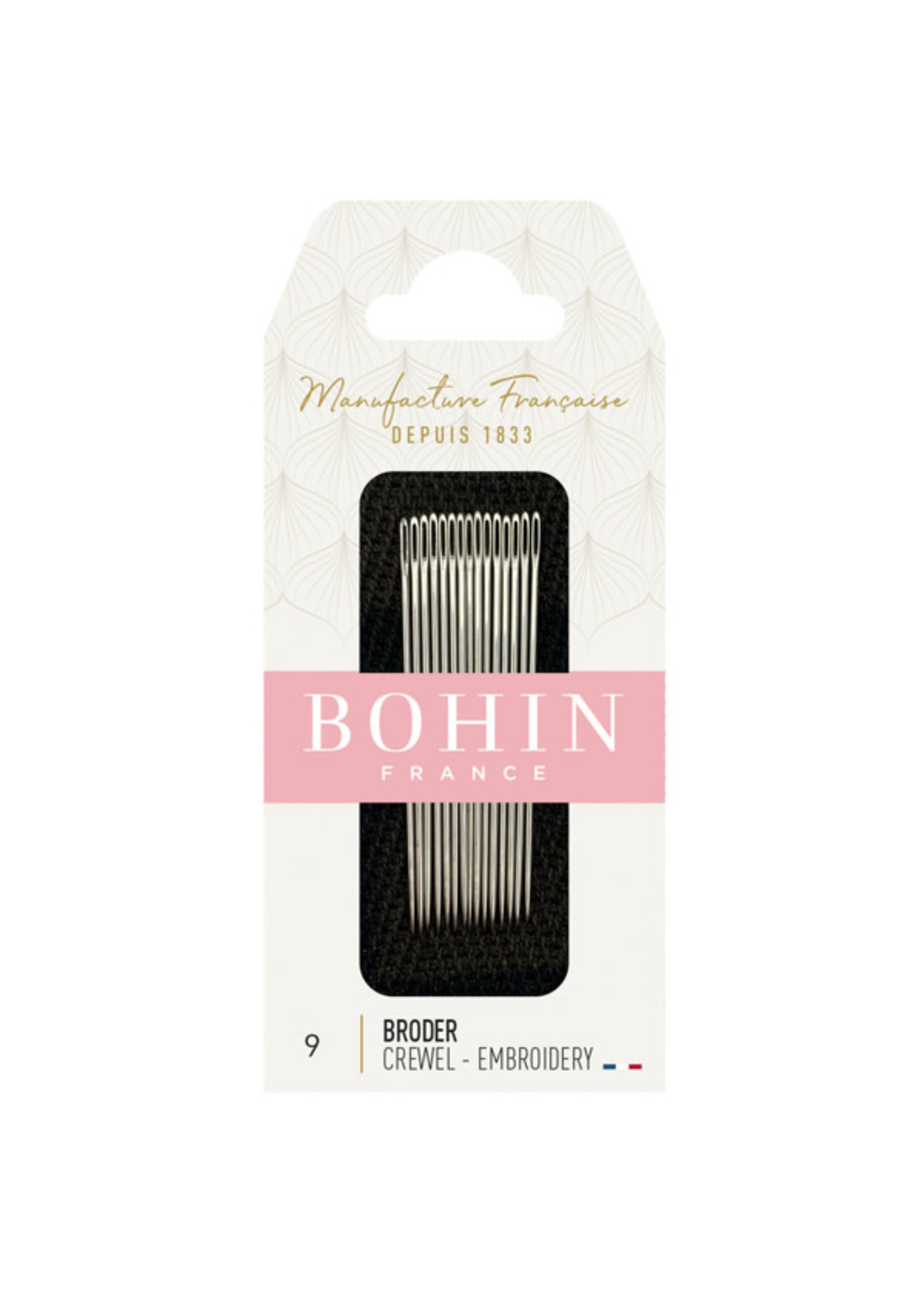 Bohin Embroidery Needles - Nr 9 (Blister 15pc)