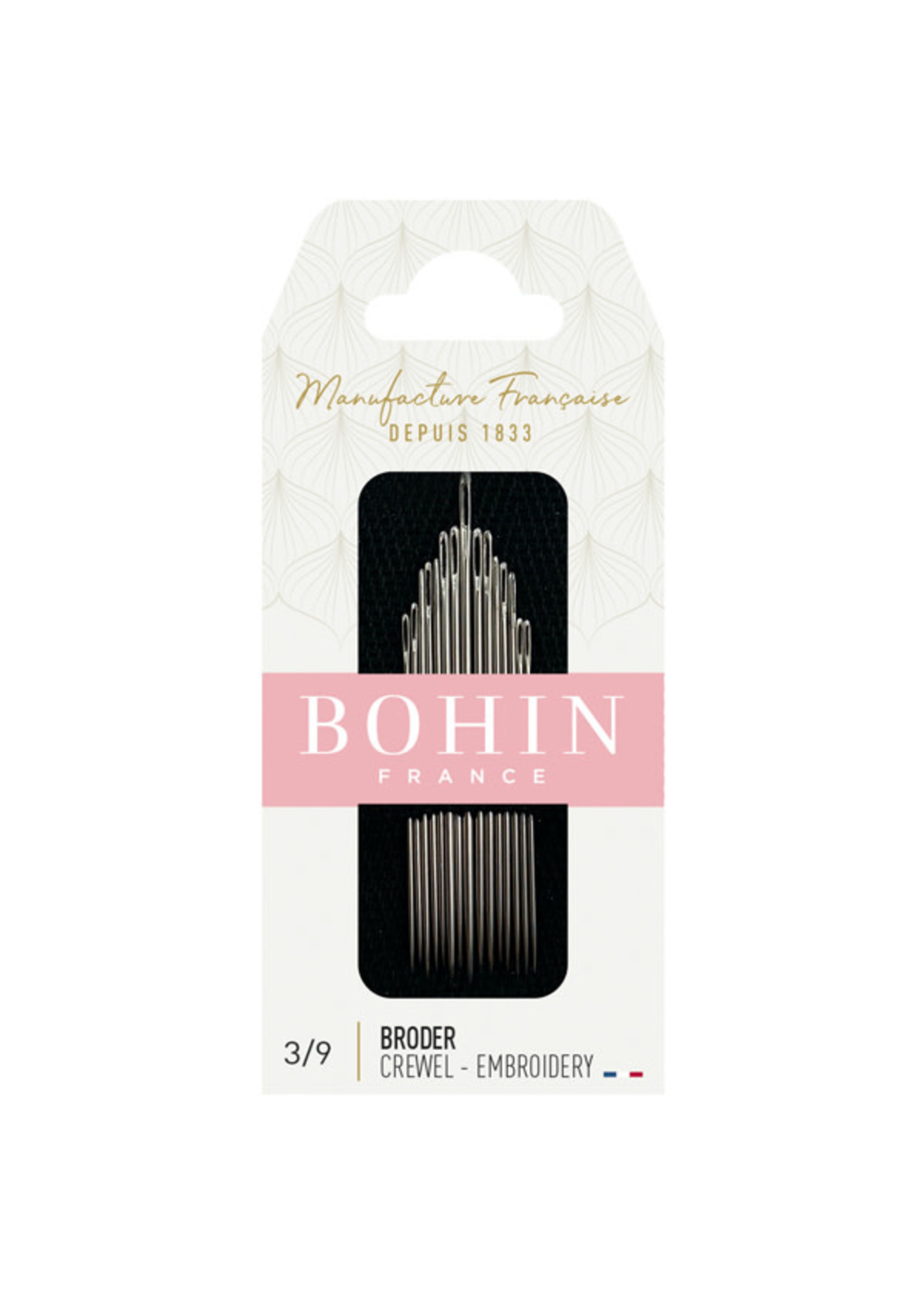 Bohin Embroidery Needles - Nr 3/9 (Blister 15pc)