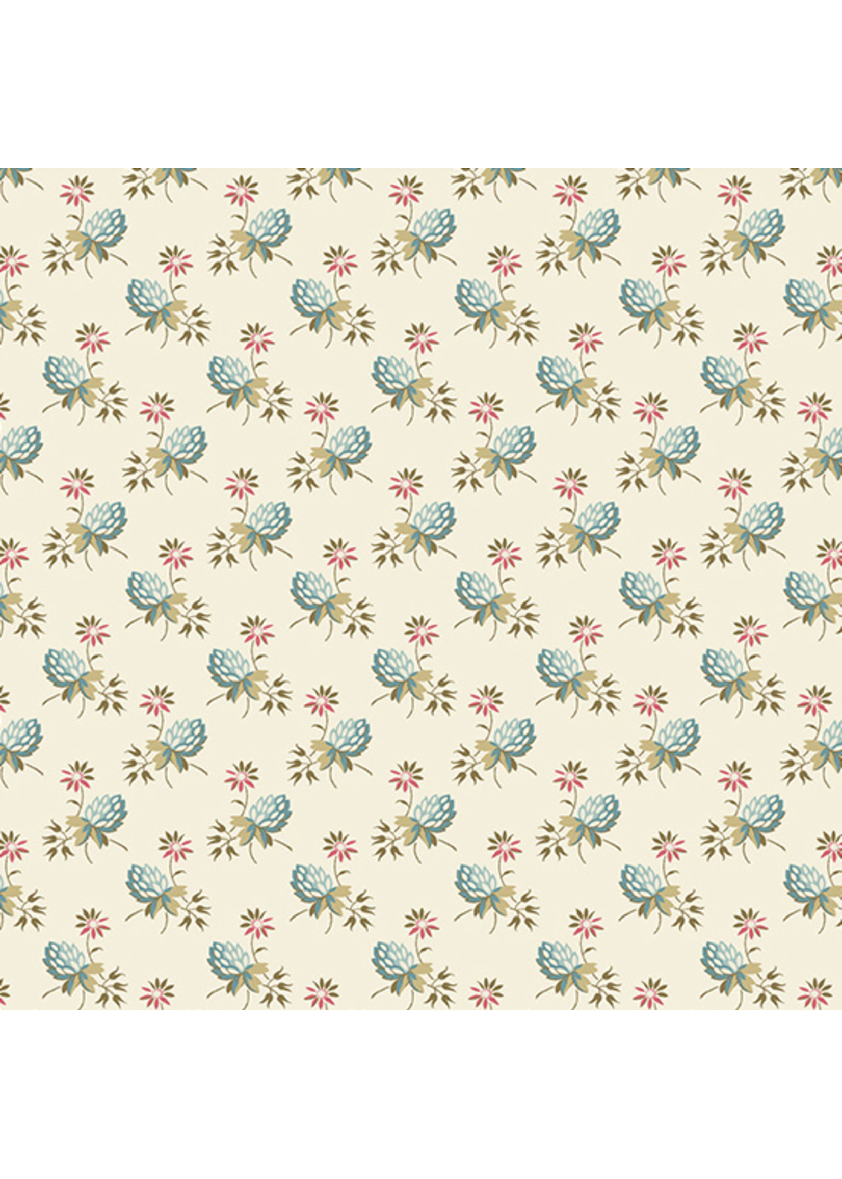 Andover Fabrics Super Bloom - Clover - Sand
