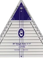 Marti Michell Triangle-Ruler - 60 graden - 3 inch tot 9 inch