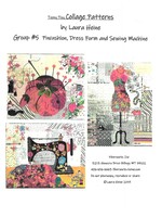 Laura Heine Patroon Collage - 3 Teeny Tiny Patterns - Pincushion, Dress Form, Sewing Machine