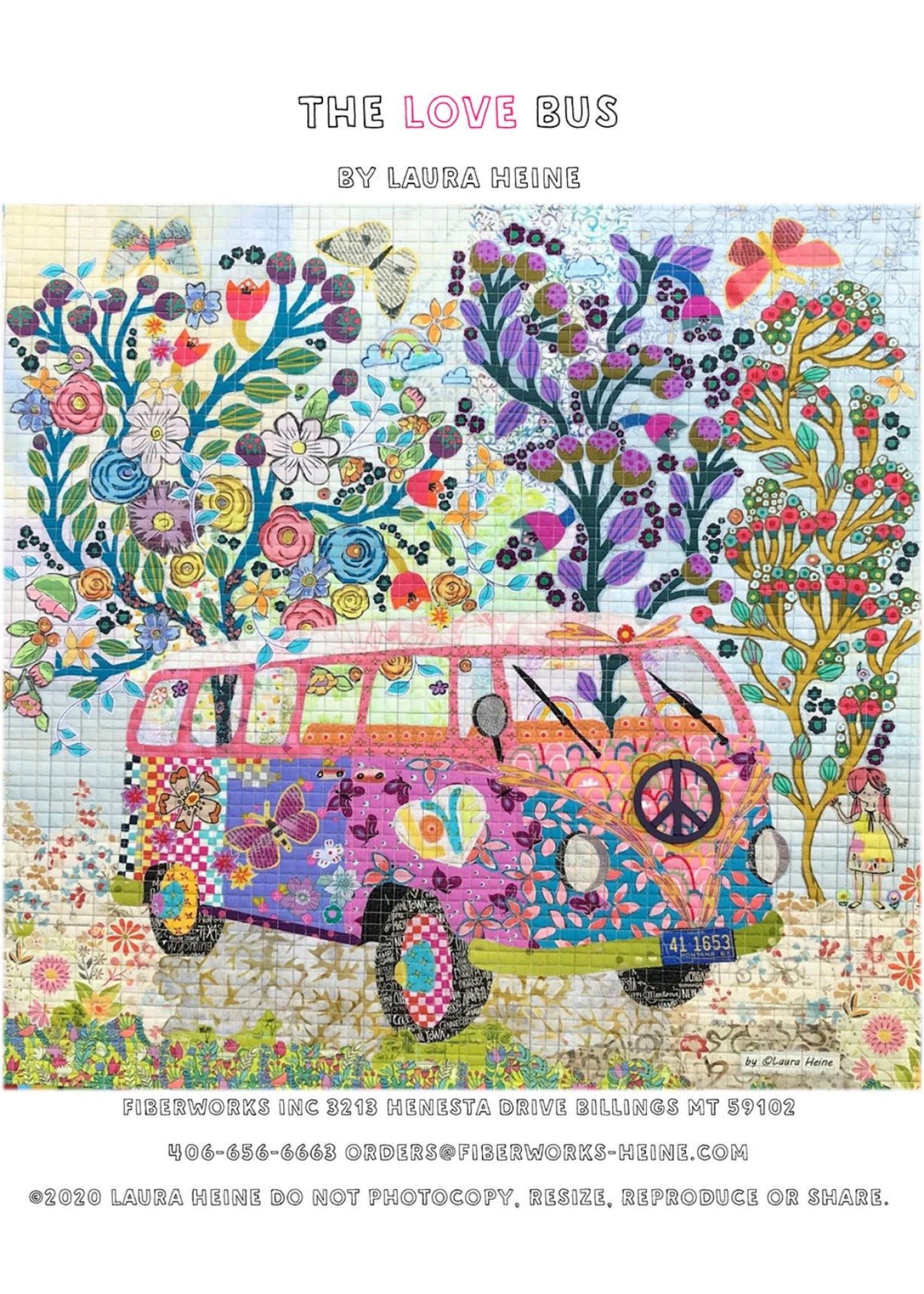 Laura Heine Patroon Collage - The Love Bus
