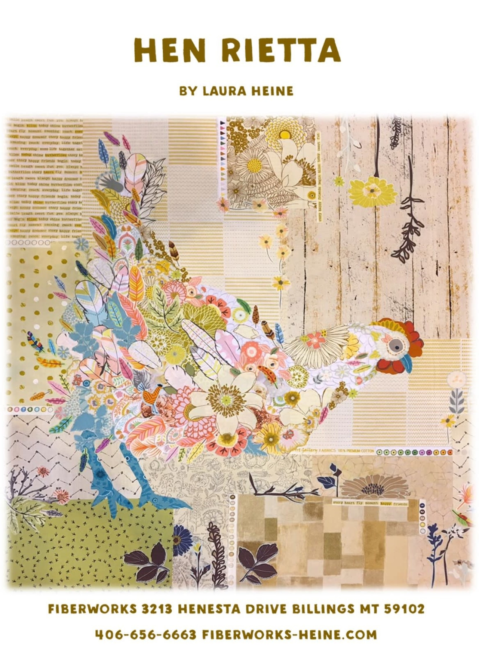 Laura Heine Patroon Collage - Hen Rietta