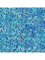 Stof Fabrics Bali Handpaint - 711 - Blad - Blauw