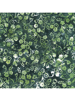 Hoffman Fabrics Bali Handpaint - 809 - Flora - Groen