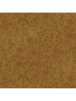 Henry Glass Fabrics Plant Kindness - Stitched Flower Stripe - Gold