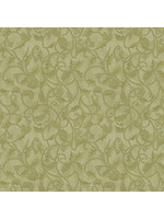 Benartex Studio Winterberry - Scroll - Medium Green