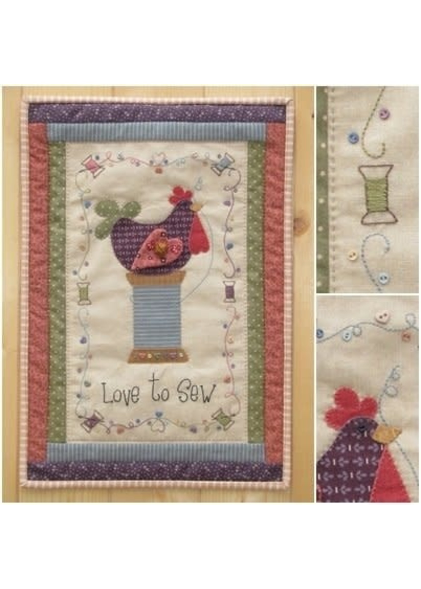 Farmyard Quilting Design Patroon - Mini Quilt - Love to Sew