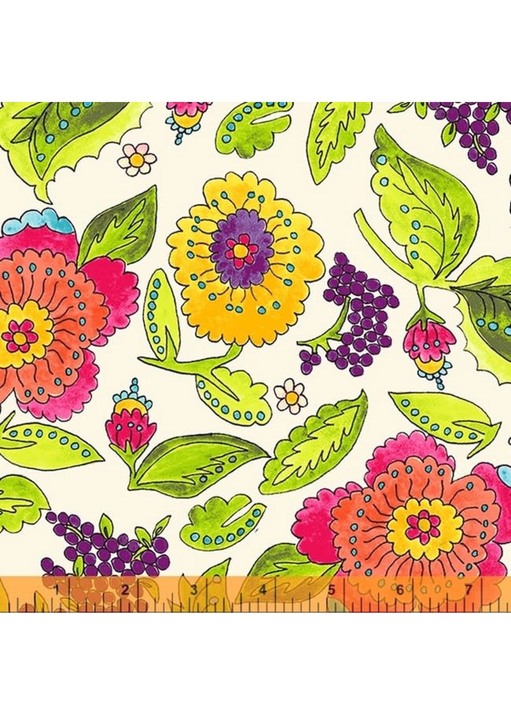 Windham Fabrics Happy Chance - Happy Garden - Cream