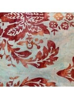 Hoffman Fabrics Batik - Ornament - Lichtblauw - Oranje