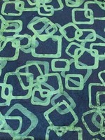 Hoffman Fabrics Batik - Vierkant - Zwart Groen