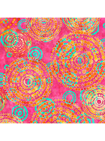 Quilting Treasures Rythm Evolution - Cirkel - Pink - 27101-P