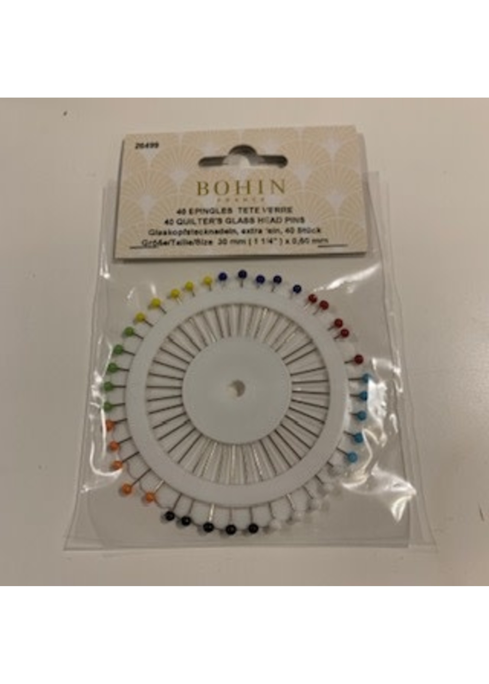 Bohin Assortiment Glass Head Pins - 40 stuks