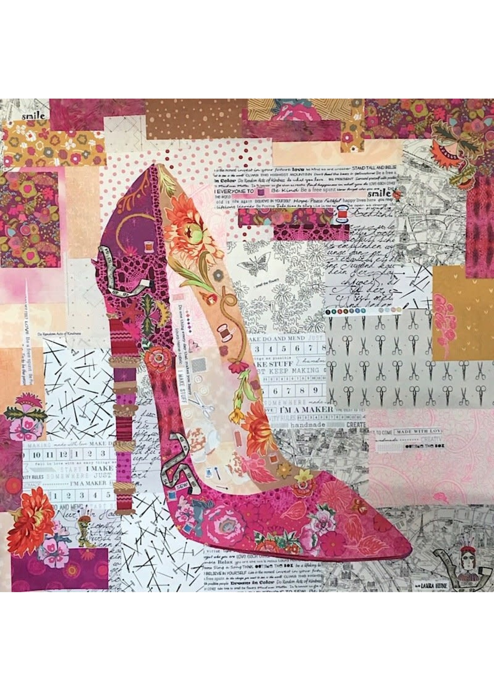 Laura Heine Patroon Collage - Pink Pump