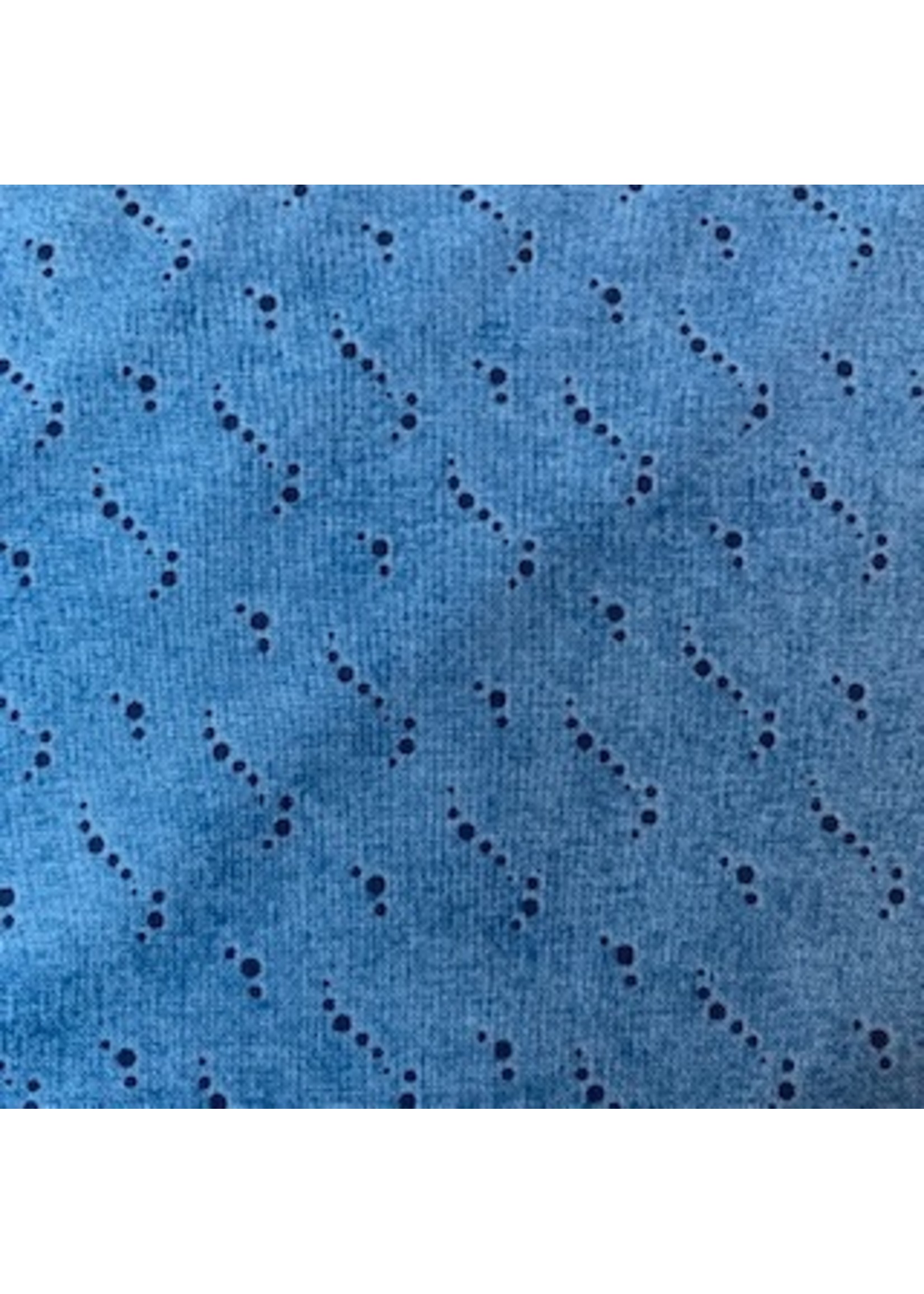 Stof Fabrics Petits Motifs - Dotted Lines - Blue - 4512-571