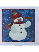 Heleen Pinkster Patroon Foundation Piecing - Sneeuwpop met bezem