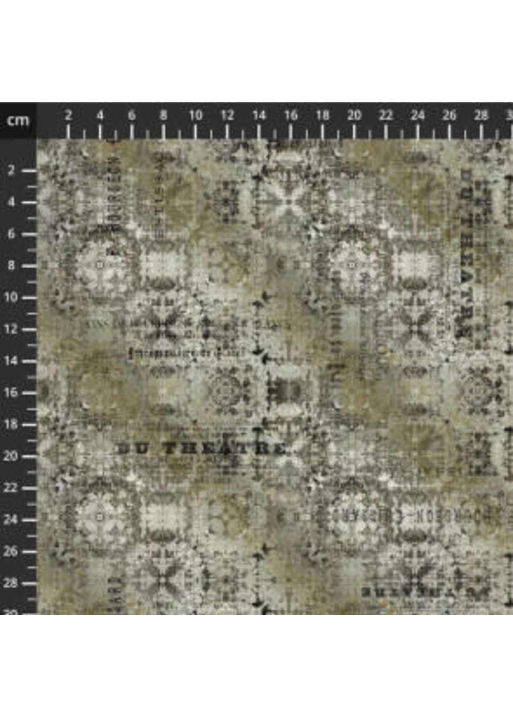 Stof Fabrics Tim Holtz - Abandoned II - Digital - Grey - 7056-031