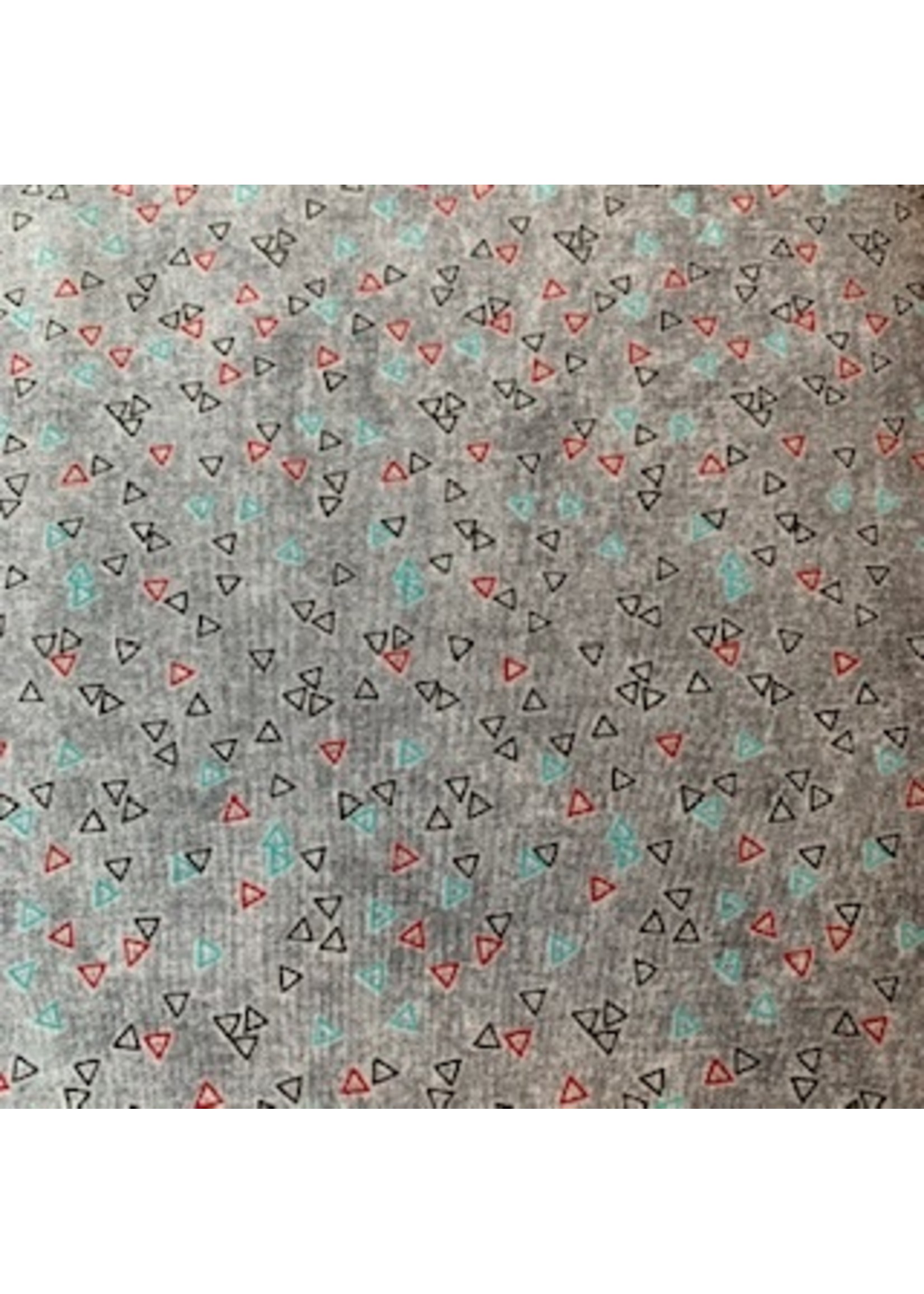 Stof Fabrics Hannah Basic - Triangles - Grey
