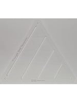 DQ Templates Template - Triangle Grid Ruler - Medium - 2,5 cm