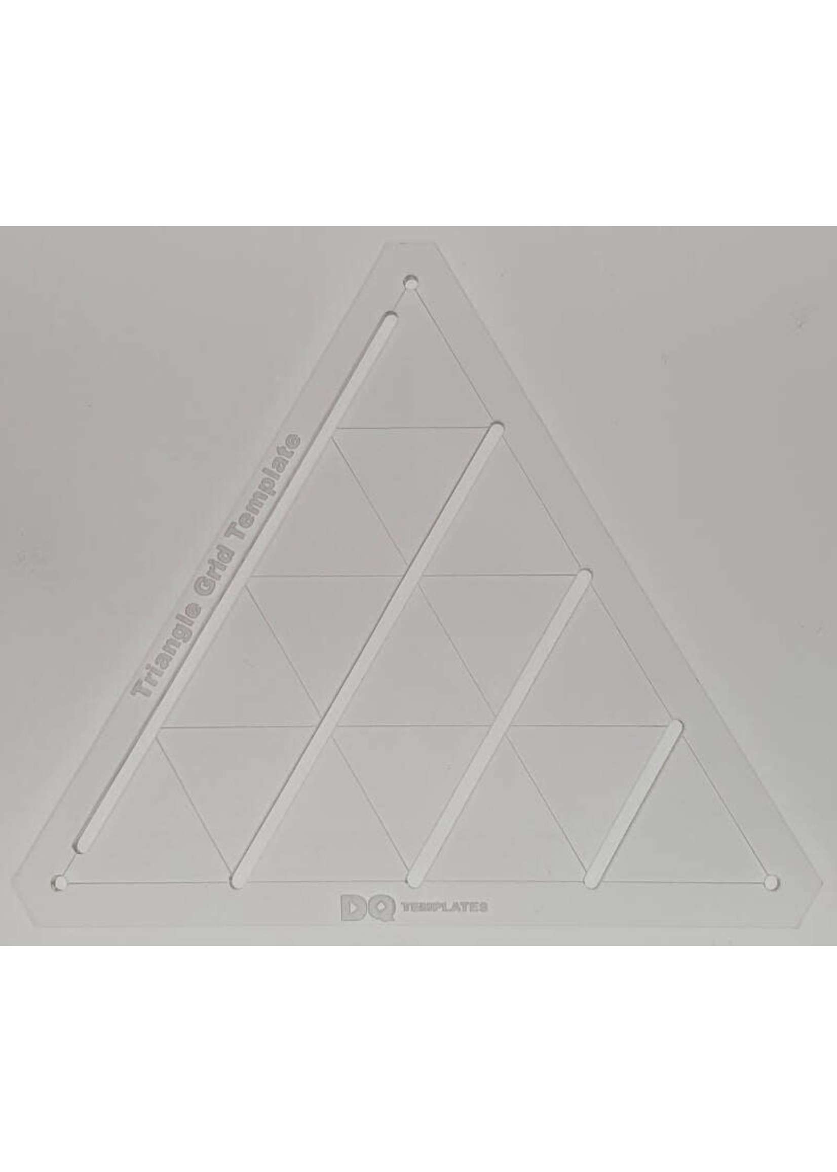 DQ Templates Template - Triangle Grid Ruler - Medium - 2,5 cm