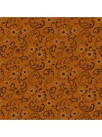 Marcus Fabrics Cheddar & Coal - Rust