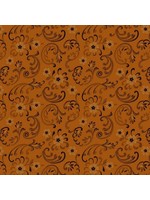 Marcus Fabrics Cheddar & Coal - Rust