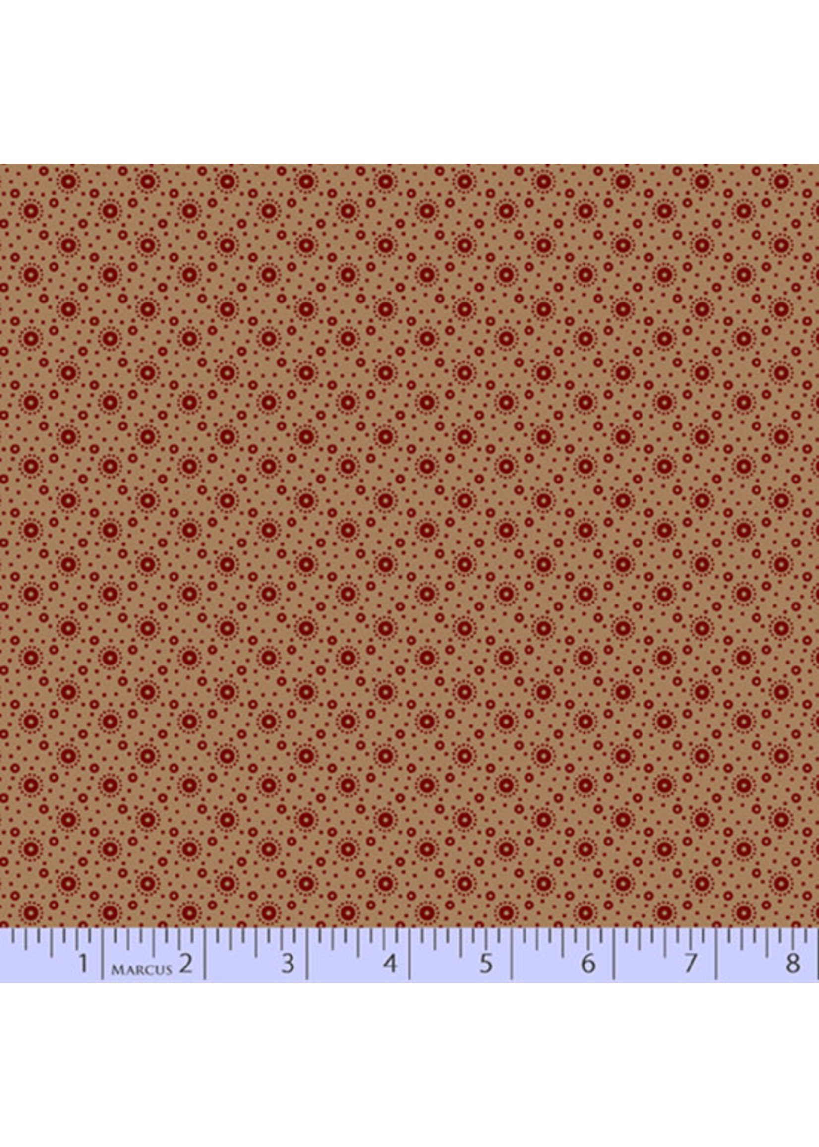 Marcus Fabrics Repro Reds - Dark Tan