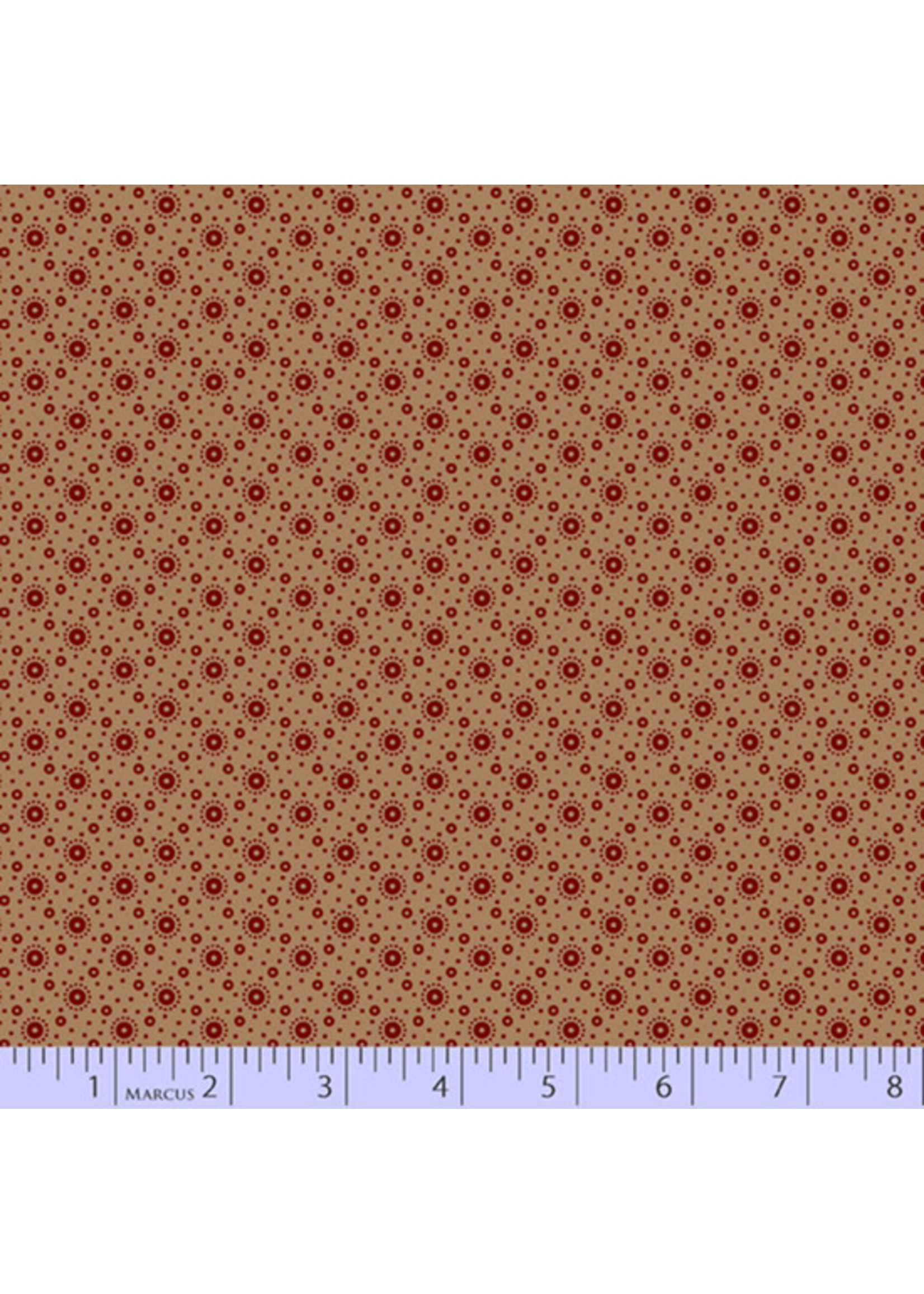 Marcus Fabrics Repro Reds - Dark Tan