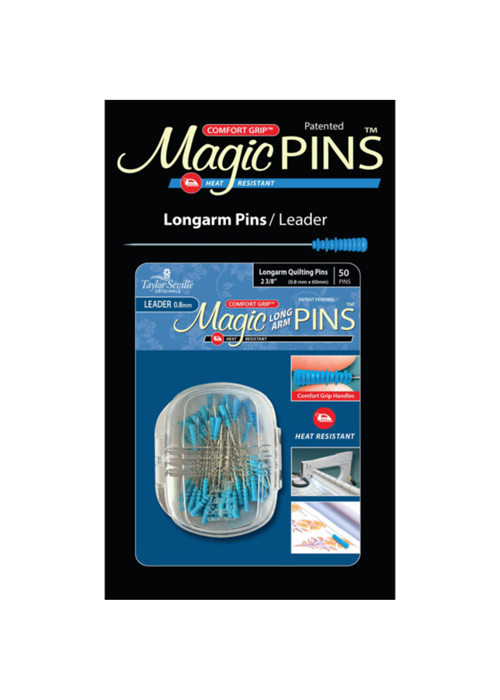 Taylor Seville Magic Pins - Longarm - 50 stuks blauw